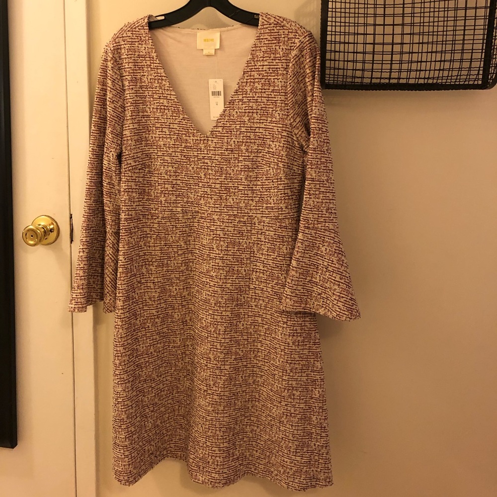Bell-Sleeve Dress
